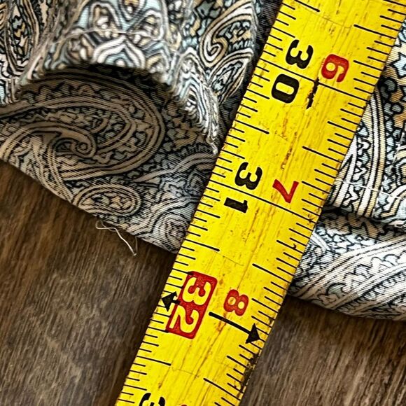 Roper Mens Shirt Pearl Snap Front Paisley Print Long Sleeve Western Gray Sz Med - Picture 15 of 15